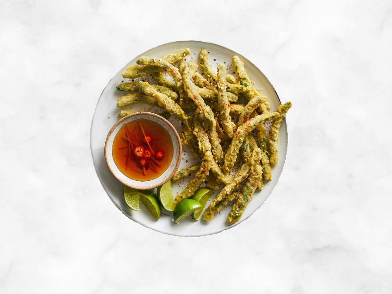 Tempura Green Beans- Battered